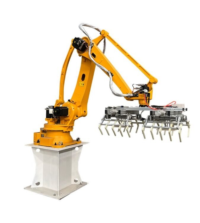 25kg Animal Food Flour Powder Particles Bag Carton Barrel Palletizing Robot