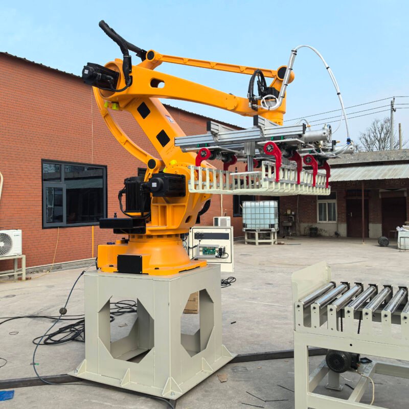 25kg 50kg Bag Palletizer Cement Wood Pellets Robotic Palletizing for Rice Bags