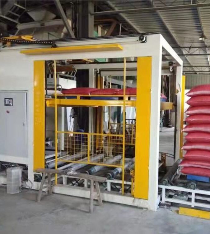 Automatic High Precision Palletizing 15kg 20kg 25kg Cement Powder Gantry Palletizer Machine